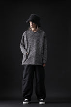 Load image into Gallery viewer, KLASICA ASLEEP LOOSE PULL OVER / GRAINY PRINT BACK SIDE FLEECE (GREIGE)