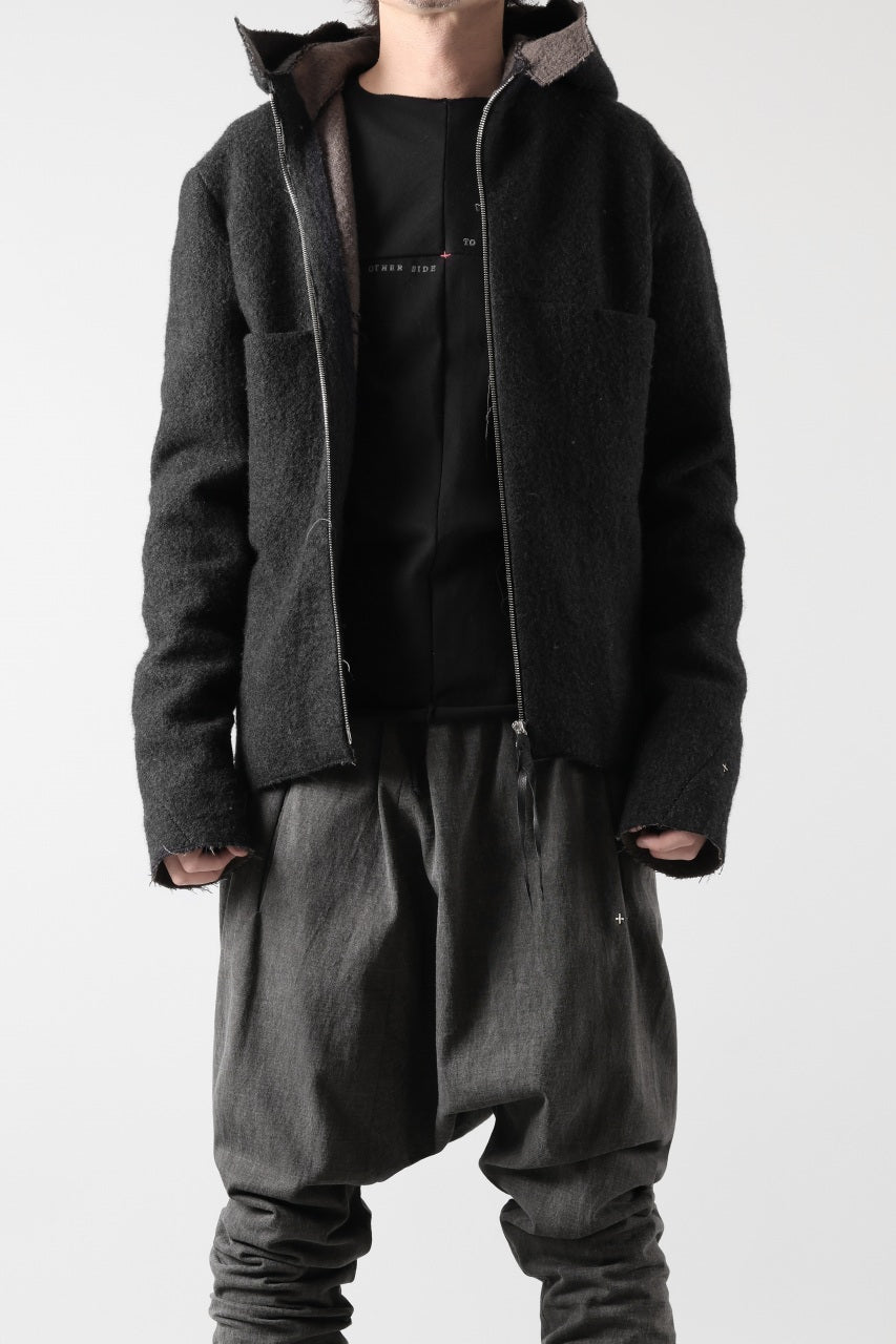Load image into Gallery viewer, m.a+ unlined aviator jacket / J221DZ-/WLD (BLACK/BROWN)