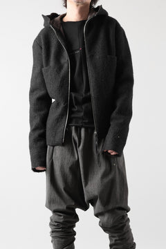 Load image into Gallery viewer, m.a+ unlined aviator jacket / J221DZ-/WLD (BLACK/BROWN)