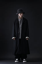 画像をギャラリービューアに読み込む, KLASICA SIGLO 10 BUTTONS OLD COAT / COMPRESSION GABARDINE WOOL (BLACK)