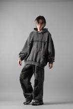 画像をギャラリービューアに読み込む, Feng Chen Wang GREY RIPPED JERSY HOODIE (GREY)