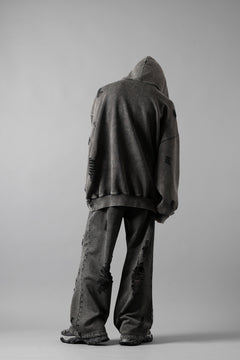 画像をギャラリービューアに読み込む, Feng Chen Wang GREY RIPPED JERSEY SWEATPANTS (GREY)