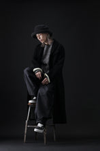 画像をギャラリービューアに読み込む, KLASICA SIGLO 10 BUTTONS OLD COAT / COMPRESSION GABARDINE WOOL (BLACK)