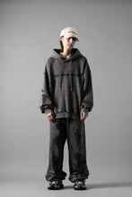 画像をギャラリービューアに読み込む, Feng Chen Wang GREY RIPPED JERSY HOODIE (GREY)