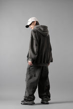 画像をギャラリービューアに読み込む, Feng Chen Wang GREY RIPPED JERSY HOODIE (GREY)