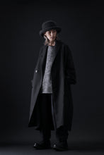 Load image into Gallery viewer, KLASICA SAULT FOLK DOUBLE BREASTED OVER COAT / REPULSION NIGHT GLEN CHECK WOOL (SHADOW CHECK)