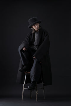 画像をギャラリービューアに読み込む, KLASICA SAULT FOLK DOUBLE BREASTED OVER COAT / REPULSION NIGHT GLEN CHECK WOOL (SHADOW CHECK)