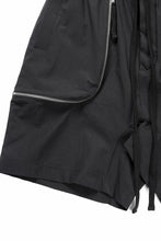 Load image into Gallery viewer, thom/krom ZIP DETAIL SHORTS / RIPSTOP STRETCH NYLON (BLACK)
