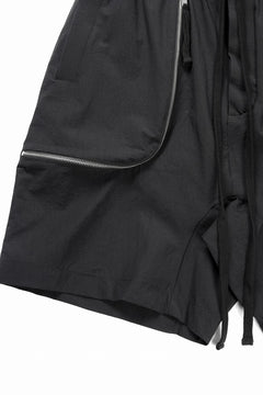 Load image into Gallery viewer, thom/krom ZIP DETAIL SHORTS / RIPSTOP STRETCH NYLON (BLACK)