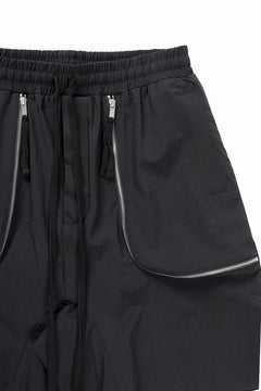 Load image into Gallery viewer, thom/krom ZIP DETAIL SHORTS / RIPSTOP STRETCH NYLON (BLACK)