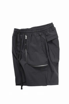 Load image into Gallery viewer, thom/krom ZIP DETAIL SHORTS / RIPSTOP STRETCH NYLON (BLACK)