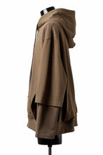 画像をギャラリービューアに読み込む, A.F ARTEFACT LAYERED TEE HOODIE / TYPE-A PRINT (BROWN)