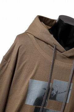 画像をギャラリービューアに読み込む, A.F ARTEFACT LAYERED TEE HOODIE / TYPE-B PRINT (BROWN)