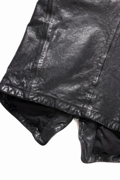 Load image into Gallery viewer, ISAMU KATAYAMA BACKLASH SHOULDER FRENCH SHOULDER GARMENT-DYED ZIPPER VEST (BLACK)