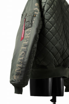 Load image into Gallery viewer, mastermind WORLD x ALPHA INDUSTRIES RIVERSIBLE MA-1 JACKET (OLIVE)
