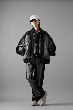 画像をギャラリービューアに読み込む, Feng Chen Wang RAW EDGE PATCHWORK DENIM JACKET (BLACK)