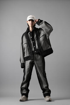Load image into Gallery viewer, Feng Chen Wang RAW EDGE PATCHWORK TROUSERS (BLACK)