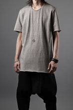 Load image into Gallery viewer, black crow x LOOM exclusive short sleeve tops / dyed medium cotton jersey (淡墨)