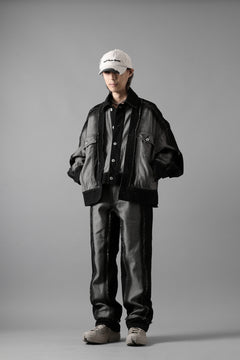 Load image into Gallery viewer, Feng Chen Wang RAW EDGE PATCHWORK TROUSERS (BLACK)