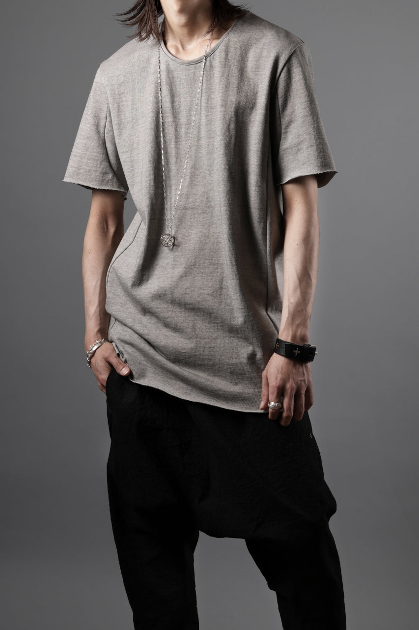 Load image into Gallery viewer, black crow x LOOM exclusive short sleeve tops / dyed medium cotton jersey (淡墨)