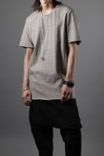Load image into Gallery viewer, black crow x LOOM exclusive short sleeve tops / dyed medium cotton jersey (淡墨)