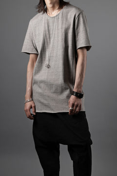 Load image into Gallery viewer, black crow x LOOM exclusive short sleeve tops / dyed medium cotton jersey (淡墨)