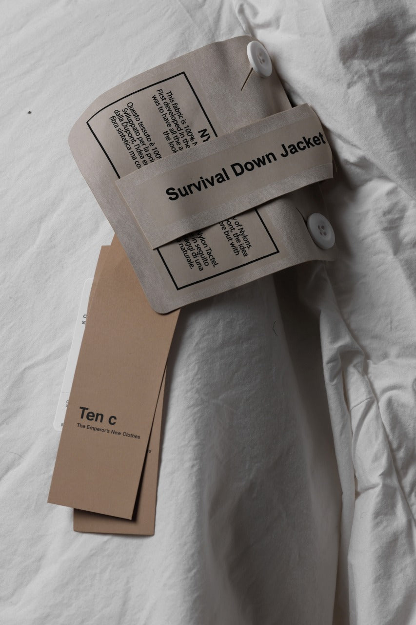 画像をギャラリービューアに読み込む, Ten c SURVIVAL DOWN JACKET / GARMENT DYED (WHITE)