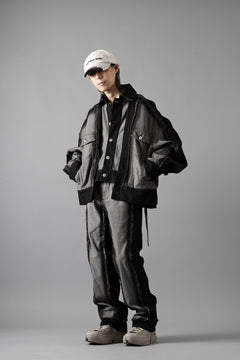Load image into Gallery viewer, Feng Chen Wang RAW EDGE PATCHWORK TROUSERS (BLACK)