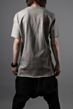 Load image into Gallery viewer, black crow x LOOM exclusive short sleeve tops / dyed medium cotton jersey (淡墨)