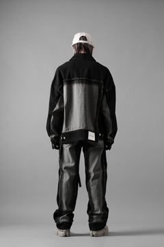 Load image into Gallery viewer, Feng Chen Wang RAW EDGE PATCHWORK TROUSERS (BLACK)