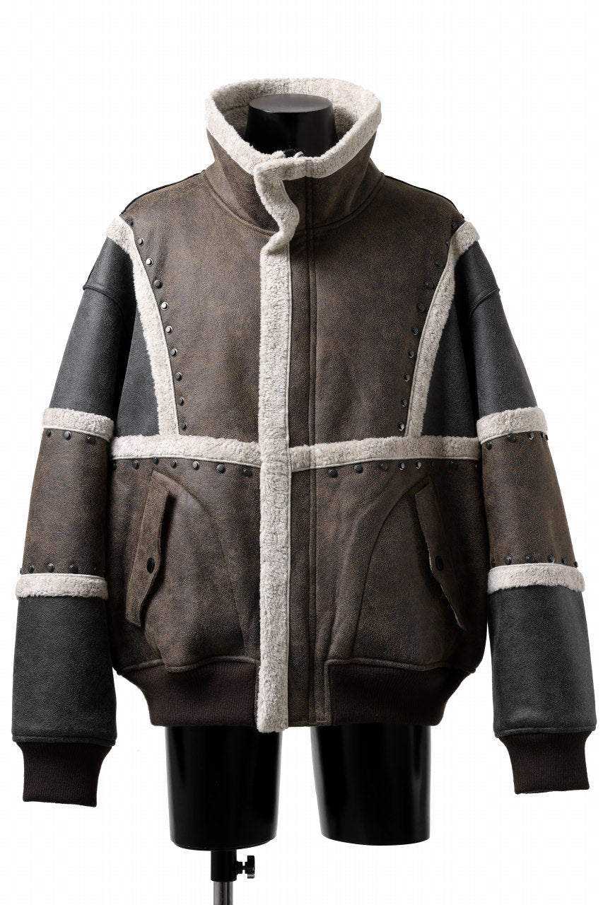 Load image into Gallery viewer, Feng Chen Wang DOUBLE SIDED SHERPA JACKET (GRAY)