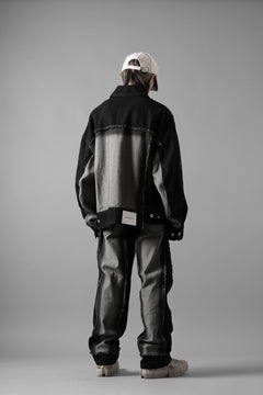 Load image into Gallery viewer, Feng Chen Wang RAW EDGE PATCHWORK TROUSERS (BLACK)
