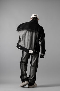 Load image into Gallery viewer, Feng Chen Wang RAW EDGE PATCHWORK TROUSERS (BLACK)
