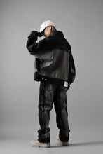 Load image into Gallery viewer, Feng Chen Wang RAW EDGE PATCHWORK TROUSERS (BLACK)