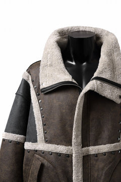 Load image into Gallery viewer, Feng Chen Wang DOUBLE SIDED SHERPA JACKET (GRAY)