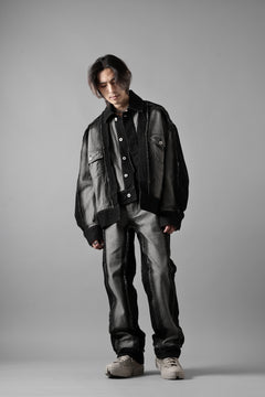Load image into Gallery viewer, Feng Chen Wang RAW EDGE PATCHWORK TROUSERS (BLACK)