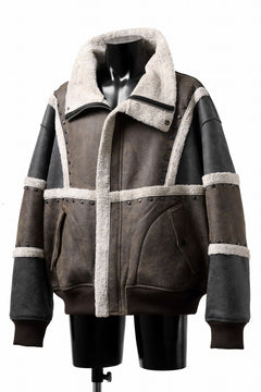 Load image into Gallery viewer, Feng Chen Wang DOUBLE SIDED SHERPA JACKET (GRAY)
