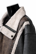 Load image into Gallery viewer, Feng Chen Wang DOUBLE SIDED SHERPA JACKET (GRAY)