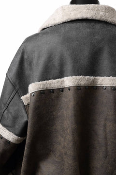 Load image into Gallery viewer, Feng Chen Wang DOUBLE SIDED SHERPA JACKET (GRAY)