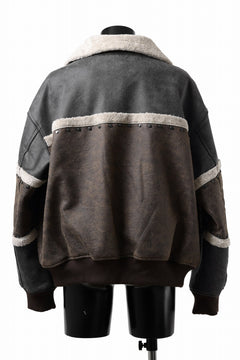 Load image into Gallery viewer, Feng Chen Wang DOUBLE SIDED SHERPA JACKET (GRAY)