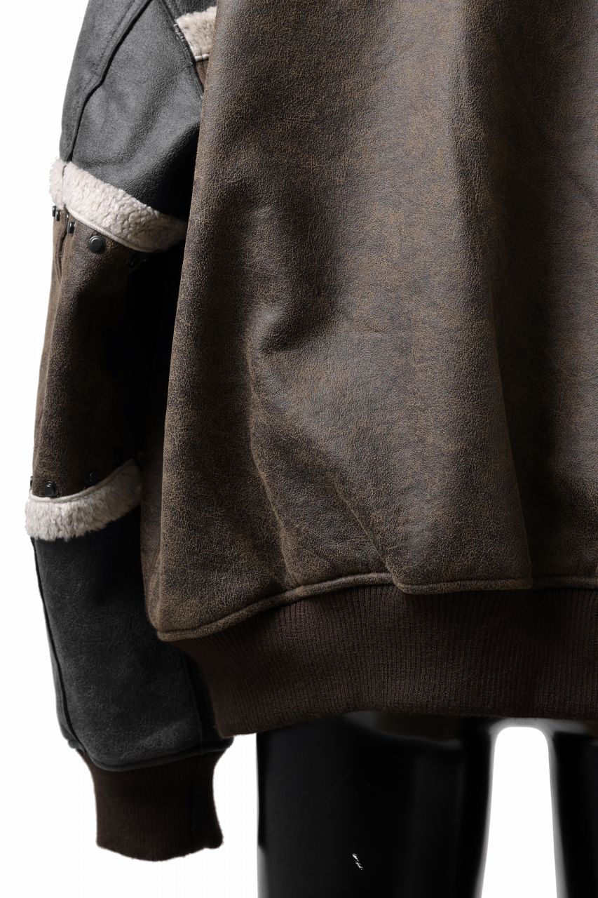 Load image into Gallery viewer, Feng Chen Wang DOUBLE SIDED SHERPA JACKET (GRAY)