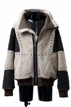 Load image into Gallery viewer, Feng Chen Wang DOUBLE SIDED SHERPA JACKET (GRAY)