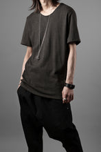 画像をギャラリービューアに読み込む, black crow x LOOM exclusive short sleeve tops / dyed zimbabwe cotton jersey (濃墨)