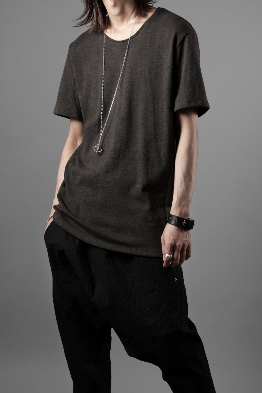 画像をギャラリービューアに読み込む, black crow x LOOM exclusive short sleeve tops / dyed zimbabwe cotton jersey (濃墨)