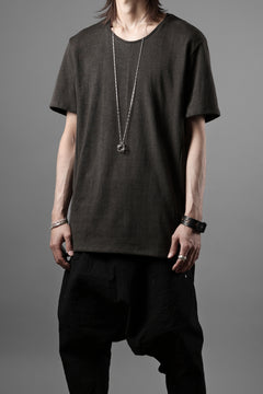 画像をギャラリービューアに読み込む, black crow x LOOM exclusive short sleeve tops / dyed zimbabwe cotton jersey (濃墨)