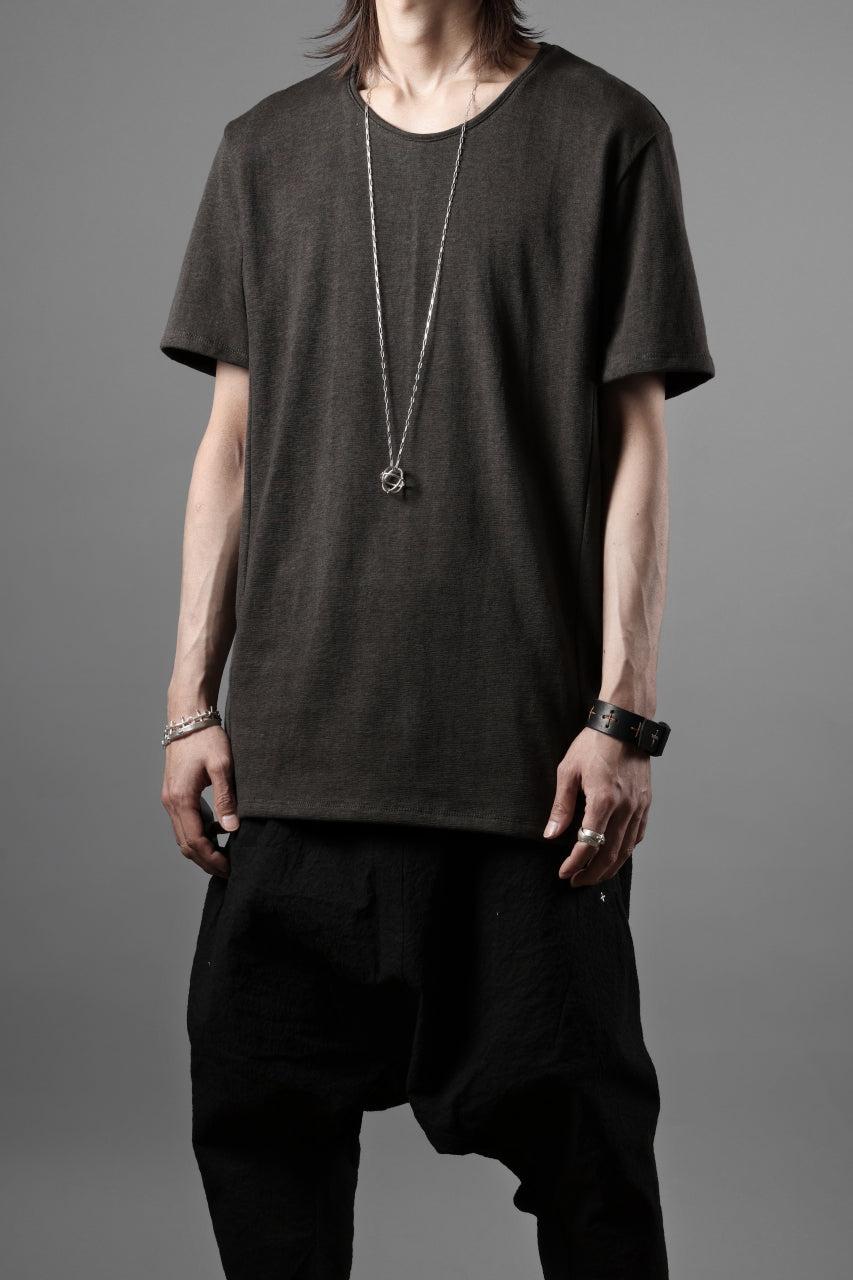 画像をギャラリービューアに読み込む, black crow x LOOM exclusive short sleeve tops / dyed zimbabwe cotton jersey (濃墨)