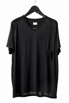 Load image into Gallery viewer, CAPERTICA PRISONER SHIRTS / SUPER 120s WASHABLE WOOL JERSEY (BLACK)