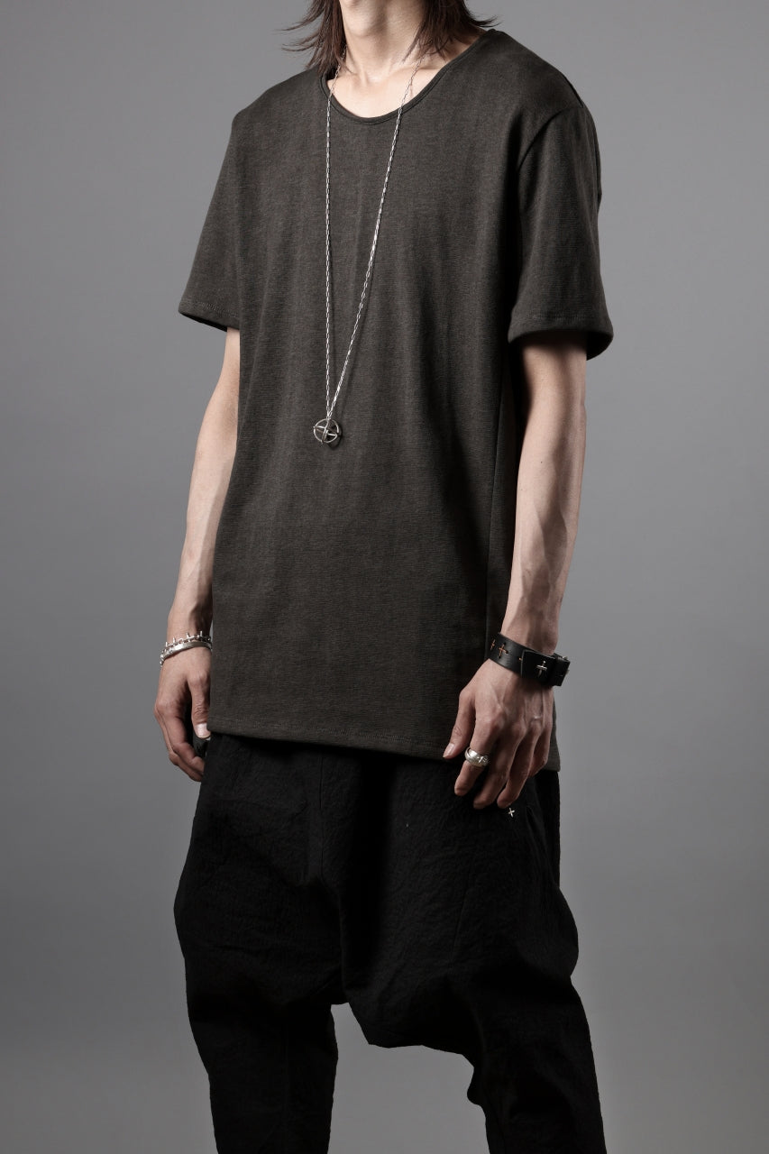 画像をギャラリービューアに読み込む, black crow x LOOM exclusive short sleeve tops / dyed zimbabwe cotton jersey (濃墨)