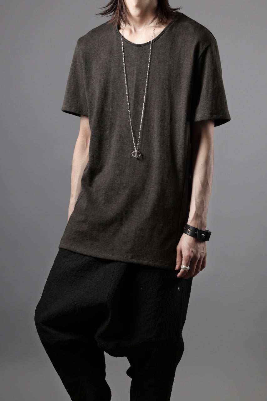 画像をギャラリービューアに読み込む, black crow x LOOM exclusive short sleeve tops / dyed zimbabwe cotton jersey (濃墨)