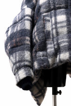 画像をギャラリービューアに読み込む, Feng Chen Wang UPSIDE DOWN JACKET IN CHECK PATTERN (NAVY)